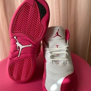 Pink and white Jordan’s